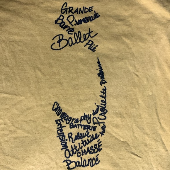 🩰ballet t-shirt, size S - Picture 2 of 2